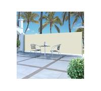 Auvent latéral rétractable 160 x 500 cm Crème