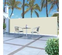 Auvent latéral rétractable 160 x 500 cm Crème Gris vert G