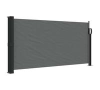 vidaXL Auvent Latéral Rétractable, Brise-Vue de Jardin, Écran de Protection, Écran de Balcon Terrasse Arrière-Cour Extérieur, Anthracite 100x500 cm