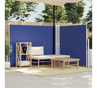 Vidaxl Auvent Latéral Rétractable Bleu 117x1200 Cm Bleu