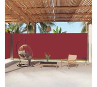 Auvent Latéral Rétractable Rouge 120 X 600 Cm