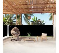 Vidaxl Auvent Latéral Rétractable Noir 180x600 Cm Noir