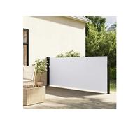 vidaXL Auvent latéral rétractable 4004406 blanc 120x500 cm – écran d’intimité de jardin