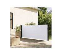 vidaXL Auvent latéral rétractable Blanc 140x300 cm, écran d’intimité de Jardin, Brise-Vue de Balcon, écran d'extérieur, Brise-Vue d'extérieur