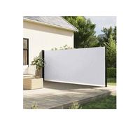 vidaXL - Auvent latéral rétractable - Écran d'intimité 170x300 cm - Blanc