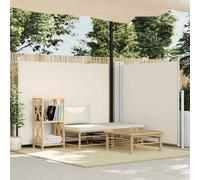 vidaXL Auvent latéral double rétractable de patio 170x600 cm Crème 48467