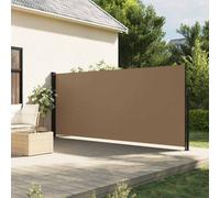 vidaXL Auvent latéral rétractable Taupe 160x500 cm