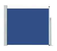 Auvent latéral rétractable de patio 100x300 cm Bleu