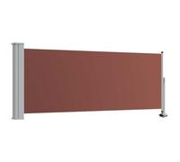 Auvent latéral rétractable de patio 100x300 cm Marron