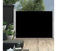 Auvent Latéral Rétractable De Patio 100x500 Cm Noir Noir