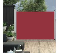 Auvent Latéral Rétractable De Patio 100x500 Cm Rouge Rouge