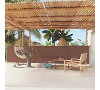 Auvent Latéral Rétractable de Patio 117x600 cm Marron Terrasse Balcon vidaXL