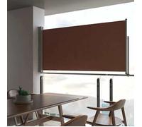 Auvent Latéral Rétractable De Patio 120x300 Cm Marron Marron