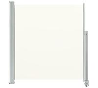 Auvent Latéral Rétractable De Patio 140 X 300 Cm Blanc Cassé Beige