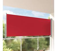 Auvent latéral rétractable de Patio 140 x 300 cm en Tissu Polyester résistant aux UV, Support en Fer Enduit de Poudre, Protection Solaire et Contre Le Vent pour terrasse et Balcon