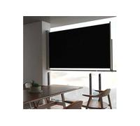 Auvent Latéral Rétractable de Patio 140x300 cm Noir Pare-vue Brise-vent 45190