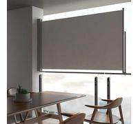 vidaXL Auvent latéral rétractable de patio 140 x 300 cm Gris