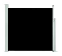 vidaXL Auvent Latéral Rétractable de Patio Store Latéral Brise-Vue Abri Soleil Jardin Terrasse Balcon Exterieur Résistant aux UV 170x300 cm Noir