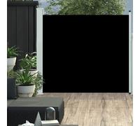 Auvent Latéral Rétractable de Patio 170x300 cm Noir Terrasse Balcon vidaXL
