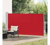 vidaXL Auvent Latéral Rétractable de Patio Store Latéral Brise-Vue Abri Soleil Jardin Terrasse Balcon Exterieur Résistant aux UV 170x300 cm Rouge