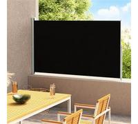 Auvent latéral rétractable de patio 180x300 cm noir Noir G
