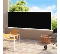 Auvent latéral rétractable - vidaXL - 200x500 cm - Noir - Tissu polyester - Résistant aux UV