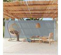 Auvent Latéral Rétractable de Patio 200x600 cm Gris Terrasse Balcon vidaXL