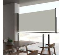Auvent latéral rétractable de patio 60x300 cm Crème Beige G