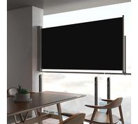 Auvent Latéral Rétractable de Patio 80x300 cm Noir Store Terrasse vidaXL