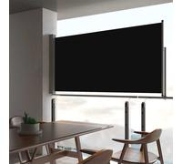 Auvent Latéral Rétractable de Patio 80x300 cm Noir Store Terrasse vidaXL