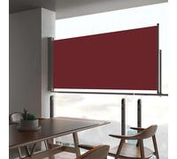 vidaXL Auvent latéral rétractable de patio 60x300 cm Rouge 48357