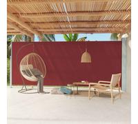 Vidaxl Auvent Latéral Rétractable De Patio 117x600 Cm Rouge Rouge
