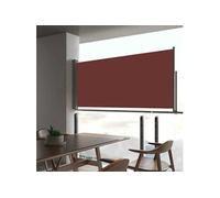 Tuinscherm uittrekbaar 60x300 cm bruin48355