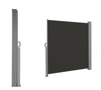Auvent Latéral Rétractable,Écran De Confidentialité Pliable,Séparateur De | Imperméable,Conception Inclinable Et Traction Latérale,Pare-soleil Manuel Coupe-vent,Écran(Dark Gray,1.6x3m/5x10ft)