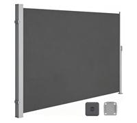 Auvent Latéral Rétractable Extérieur, Panneau D'écran De Confidentialité | Écran Solaire De Patio, Pare-soleil Étanche, For Terrasse, Porche Et Balcon(Dark Gray,1.8x6m/6x20ft)