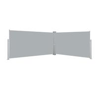 Auvent Latéral Rétractable Gris 160x600 cm Store Brise-vue Abri soleil vidaXL
