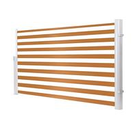 Auvent latéral rétractable - Hauteur réglable de 119,4 à 170,2 cm et longueur de 200,7 à 599,4 cm, imperméable et résistant aux UV pour terrasse, balcon - Solution de pare-soleil polyvalente