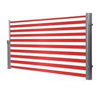 Auvent latéral rétractable imperméable et résistant aux UV - Hauteur réglable - 1150 x 300 cm