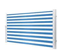 Auvent latéral rétractable imperméable et résistant aux UV - Hauteur réglable - 12 108,2 cm de long - Pour terrasse, balcon (160 x 200,7 cm)