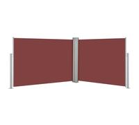 Auvent Latéral Rétractable Marron 120 X 1000 Cm