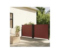 Auvent latéral rétractable marron 120x1000 cm, écran d'intimité de jardin, brise-vue de balcon, écran d'extérieur, 4004704