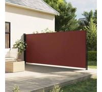 Auvent latéral rétractable Marron 180x300 cm, écran de Jardin en Polyester avec revêtement PU, résistant à l'eau et aux UV, Design Auto-Enrouleur pour Balcon, terrasse ou Patio,