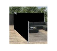 vidaXL Auvent latéral rétractable Noir 100 x 1000 cm