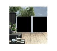 Auvent latéral rétractable Noir 120 x 600 cm