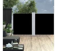 Auvent latéral rétractable Noir 120 x 600 cm Noir G