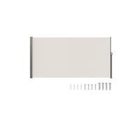 VEVOR Auvent Latéral Rétractable 180x350 cm Paravent Extérieur Imperméable Brise-Vue Tissu en Polyester 180 g/m² Pare-vent Écran de Séparation Résistant aux UV 30+ pour Jardin, Balcon, Terrasse, Beige