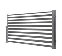 Auvent latéral rétractable réglable en hauteur 12710,2 cm de long - Brise-vue d'extérieur imperméable et résistant aux UV - Pour terrasse, balcon - Solution polyvalente de pare-soleil