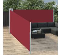 Auvent Latéral Rétractable Rouge 100x1000 cm Terrasse Jardin Extérieur vidaXL