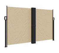 Auvent latéral Rétractable Store Latéral Vertical Paravent Brise Vue Rétractable écran d’intimité de Jardin, Beige 140x1200 cm