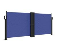Auvent latéral Rétractable Store Latéral Vertical Paravent Brise Vue Rétractable écran d’intimité de Jardin, Bleu 100x1000 cm